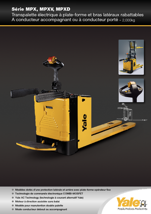 Nízkozdvižné vozíky s plošinou pro řidiče Yale MP20X 