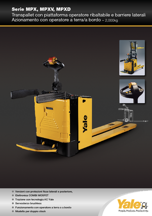 Nízkozdvižné vozíky s plošinou pro řidiče Yale MP20X 