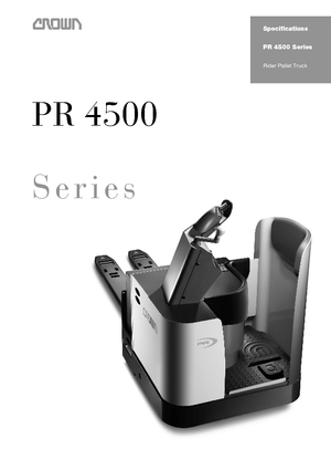 Nízkozdvižné vozíky s plošinou pro řidiče Crown PR 4500-3.0