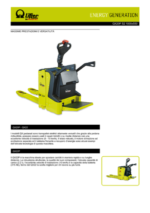 Nízkozdvižné vozíky s plošinou pro řidiče PRAMAC Lifter QX 20 P