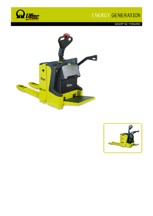 Nízkozdvižné vozíky s plošinou pro řidiče PRAMAC Lifter QX 20 P
