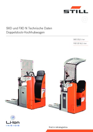 Regalové zakladače se sedadlem pro řidiče Still FXD 20 N