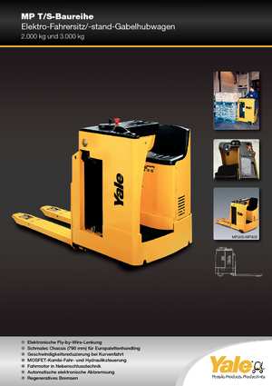 Nízkozdvižné vozíky se sedadlem pro řidiče Yale MP 20 S