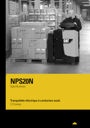 Nízkozdvižné vozíky se sedadlem pro řidiče Caterpillar NPS20N