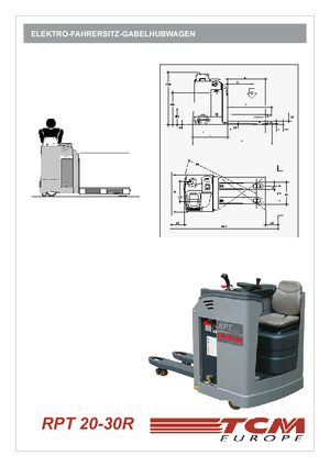 Nízkozdvižné vozíky se sedadlem pro řidiče TCM RPT 20 R