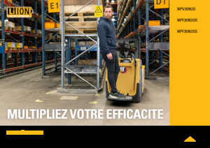 Nízkozdvižné vozíky s plošinou pro řidiče Caterpillar NPV20N3D