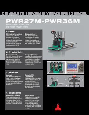 Nízkozdvižné vozíky s plošinou pro řidiče Mitsubishi PWR36M