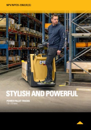 Nízkozdvižné vozíky s plošinou pro řidiče Caterpillar NPF25N3R