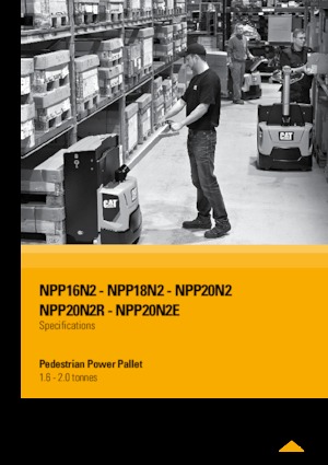Nízkozdvižné vozíky s plošinou pro řidiče Caterpillar NPP20N2R