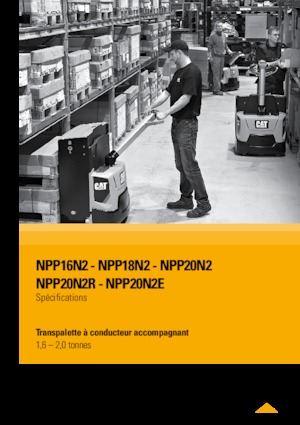 Nízkozdvižné vozíky s plošinou pro řidiče Caterpillar NPP20N2R