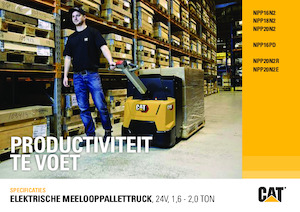 Nízkozdvižné vozíky s plošinou pro řidiče Caterpillar NPP20N2R