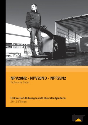 Nízkozdvižné vozíky s plošinou pro řidiče Caterpillar NPV20ND