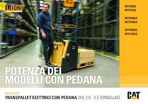 Nízkozdvižné vozíky s plošinou pro řidiče Caterpillar NPV25N3