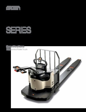 Nízkozdvižné vozíky s plošinou pro řidiče Crown PE 4500-60