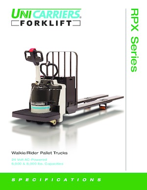 Nízkozdvižné vozíky s plošinou pro řidiče UniCarriers RPX80B