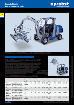 Stroje na pokládku dlažby Probst VM-X-PAVERMAX comfort