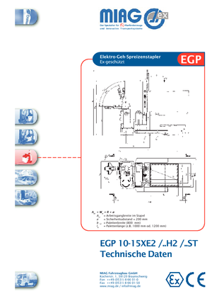 Ruční paletové vozíky Miag EGP 10 XE 2