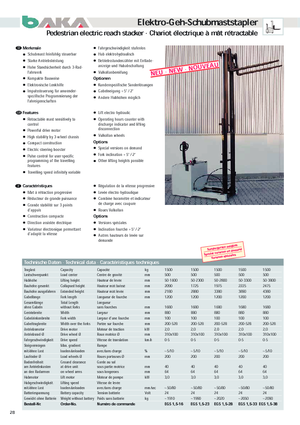 Ruční paletové vozíky Baka EGS 1.5-16