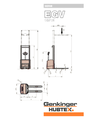 Ruční paletové vozíky Genkinger EGV 12/16