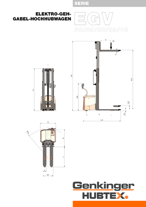 Ruční paletové vozíky Genkinger EGV 30/35
