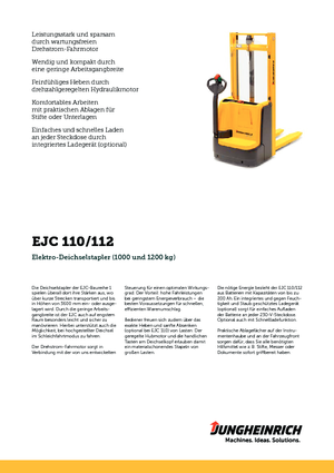 Ruční paletové vozíky Jungheinrich EJC 112