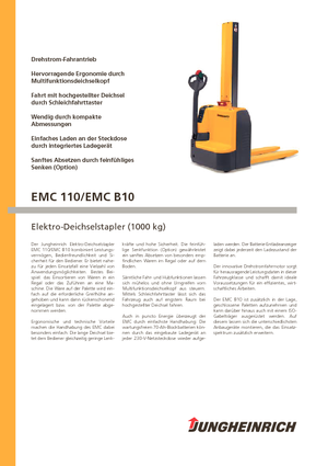 Ruční paletové vozíky Jungheinrich EMC B10