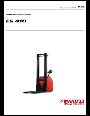 Ruční paletové vozíky Manitou ES 410