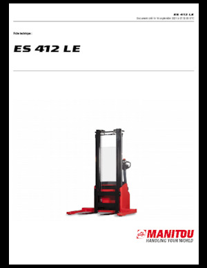 Ruční paletové vozíky Manitou ES 412 LE