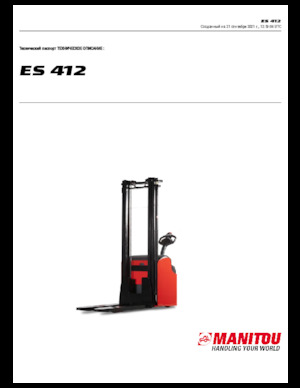 Ruční paletové vozíky Manitou ES 412