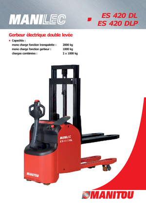 Ruční paletové vozíky Manitou ES 420 DLP