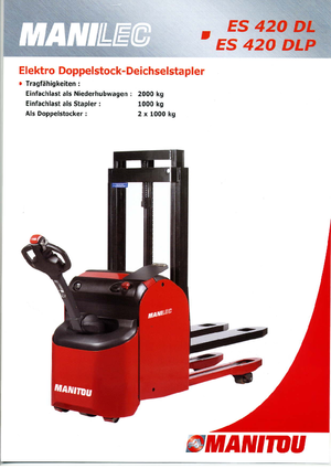 Ruční paletové vozíky Manitou ES 420 DLP