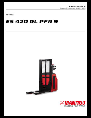 Ruční paletové vozíky Manitou ES 420 DL PFR 9