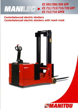 Ruční paletové vozíky Manitou ES 509 GPF