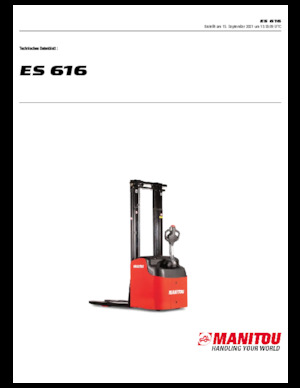 Ruční paletové vozíky Manitou ES 616