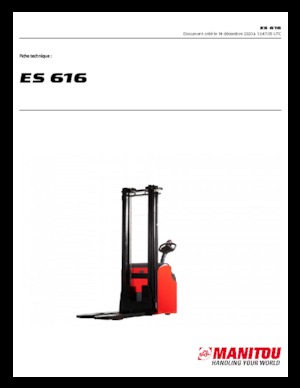 Ruční paletové vozíky Manitou ES 616