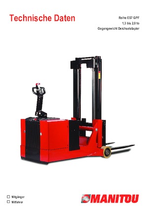 Ruční paletové vozíky Manitou ES 713 GPF