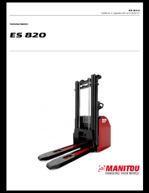 Ruční paletové vozíky Manitou ES 820