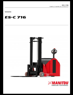 Ruční paletové vozíky Manitou ES C-716