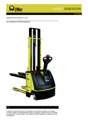 Ruční paletové vozíky PRAMAC Lifter FX 12/29