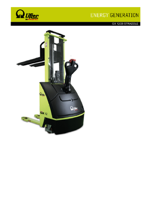 Ruční paletové vozíky PRAMAC Lifter GX 12/29 Straddle