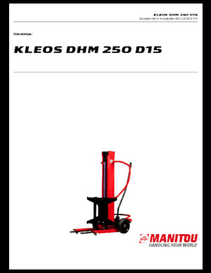 Ruční paletové vozíky Manitou Kleos DHM 250 D15