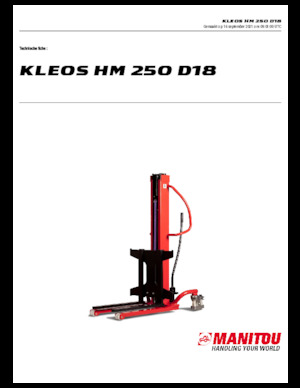 Ruční paletové vozíky Manitou Kleos HM 250 D18