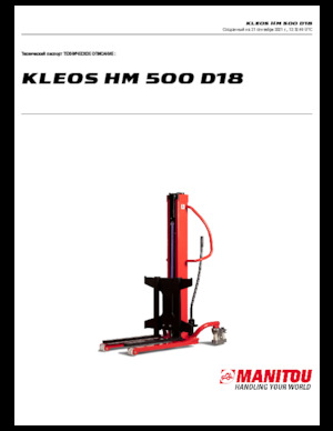 Ruční paletové vozíky Manitou Kleos HM 500 D18