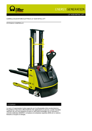 Ruční paletové vozíky PRAMAC Lifter LX 14/29 IL