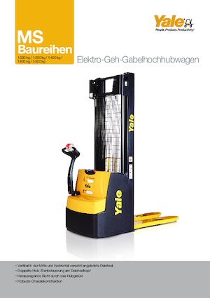 Ruční paletové vozíky Yale MS20