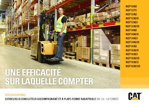 Ruční paletové vozíky Caterpillar NSP16N2