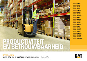 Ruční paletové vozíky Caterpillar NSP16N2