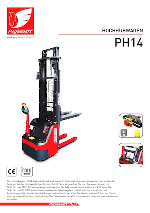 Ruční paletové vozíky Pegasolift PH 14