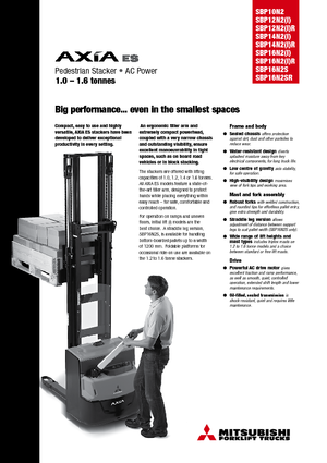 Ruční paletové vozíky Mitsubishi SBP12N2iR