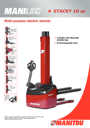 Ruční paletové vozíky Manitou Stacky FR-D 28